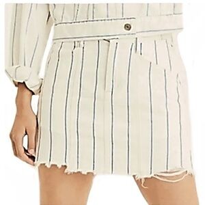 NWT American Eagle Outfitters Hi-Rise A-Line Skirt Striped Sz 6